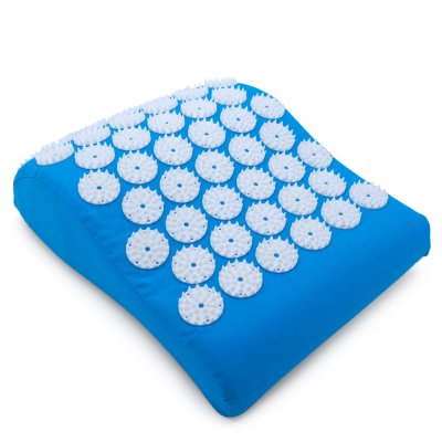 Массажная акупунктурная подушка (анатомическая) EcoRelax, голубой-1