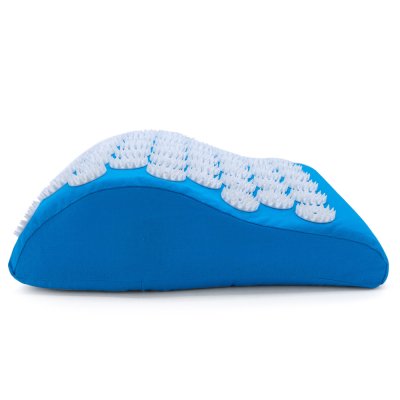 Массажная акупунктурная подушка (анатомическая) EcoRelax, голубой-2