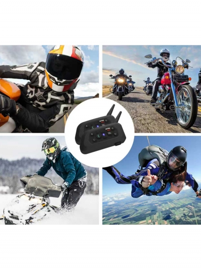 Фото: Bluetooth мотогарнитура V6 Plus-4 Bluetooth мотогарнитура V6 Plus-4